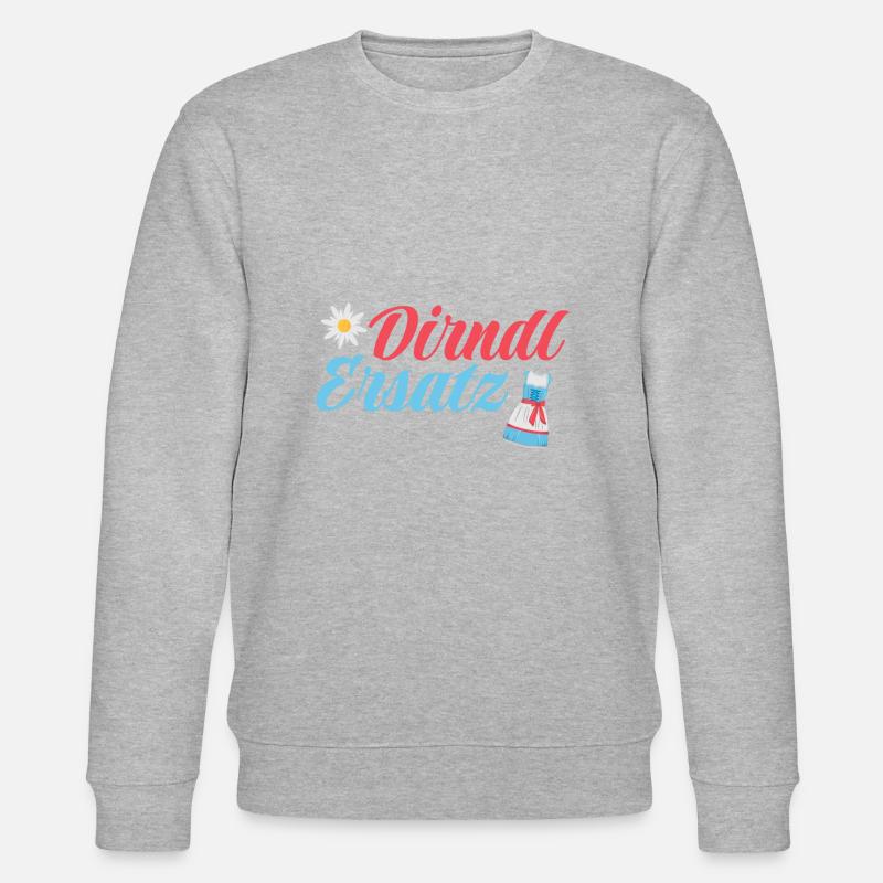 Dirndl Ersatz - Stanley/Stella Unisex Bio-Sweatshirt CHANGER  - Grau meliert