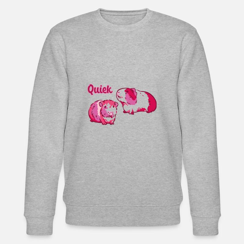 quiek,cochon d’Inde,rose,rose - Sweat bio CHANGER Stanley/Stella Unisexe - gris chiné
