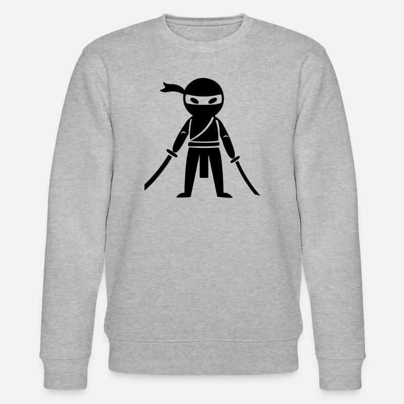 Ninja Samurai - Stanley/Stella Unisex Bio-Sweatshirt CHANGER  - Grau meliert