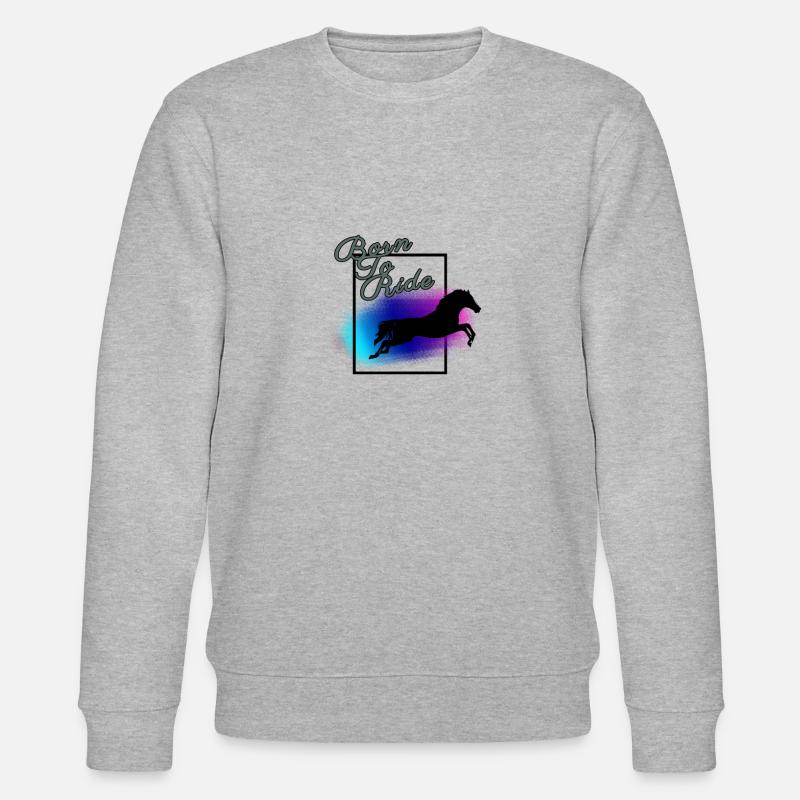 Horse - Stanley/Stella Unisex Bio-Sweatshirt CHANGER  - Grau meliert