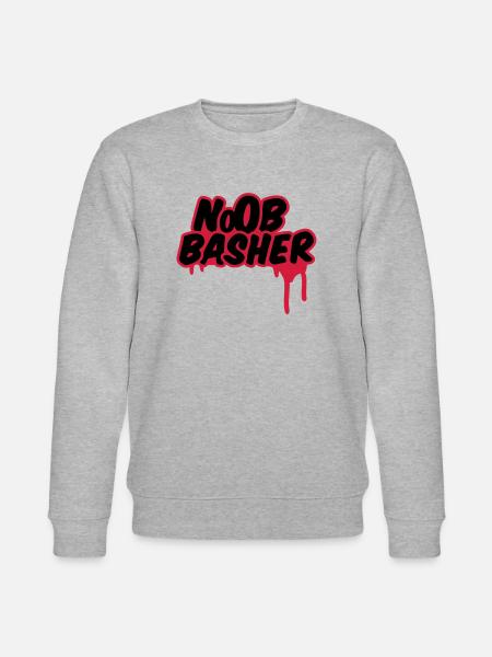 Noob Basher - Stanley/Stella Unisex Bio-Sweatshirt CHANGER - Grau meliert