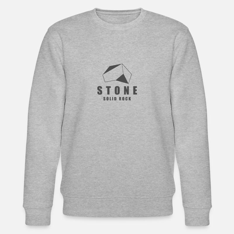 Stone solid rock - Stanley/Stella CHANGER Unisex Organic Sweatshirt - heather grey