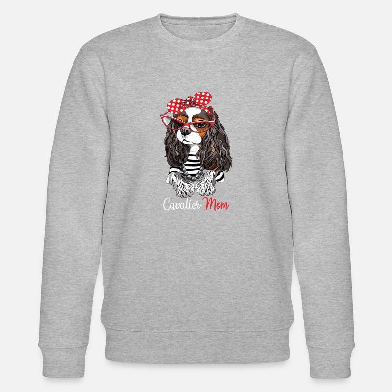 Cavalier King Charles Spaniel - Sweat bio CHANGER Stanley/Stella Unisexe - gris chiné