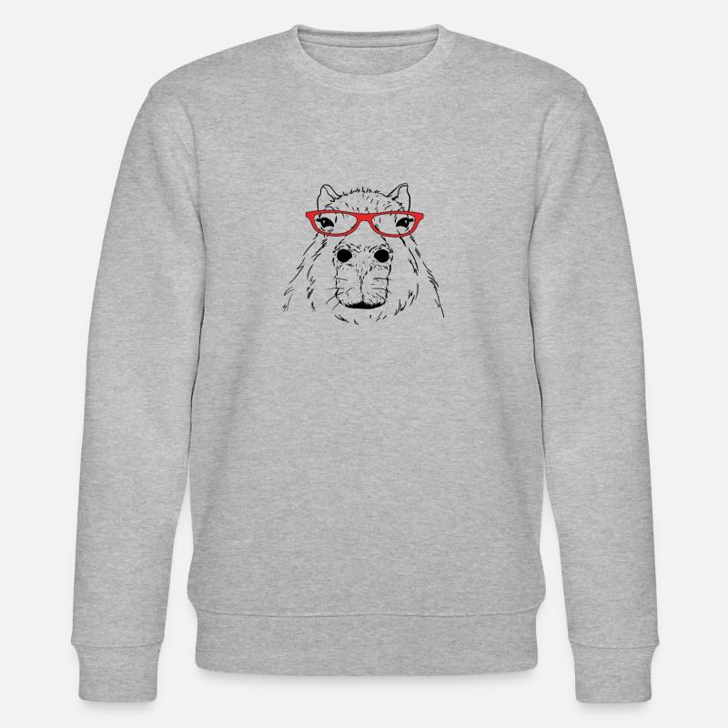 Capybara - Stanley/Stella Unisex Bio-Sweatshirt CHANGER  - Grau meliert