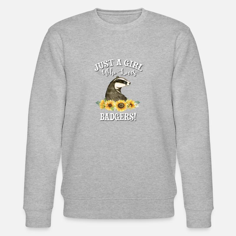 Dachs - Stanley/Stella Unisex Bio-Sweatshirt CHANGER  - Grau meliert