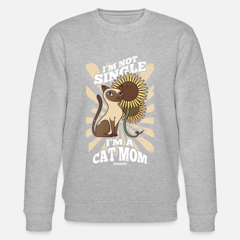 Maman chat - Sweat bio CHANGER Stanley/Stella Unisexe - gris chiné