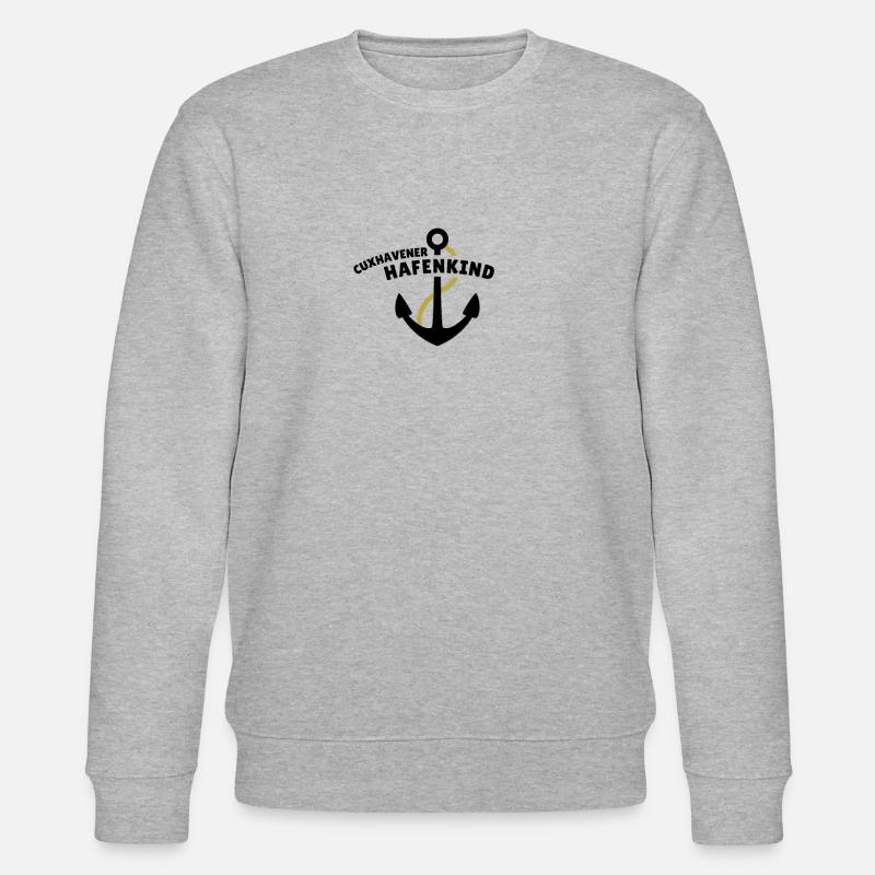 Cuxhavener Hafenkind - Stanley/Stella Unisex Bio-Sweatshirt CHANGER  - Grau meliert