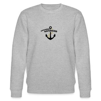 Stralsunder Hafenkind - Stanley/Stella Unisex Bio-Sweatshirt CHANGER  - Grau meliert - Vorne - Nik (191cm) & Marisol (170cm)