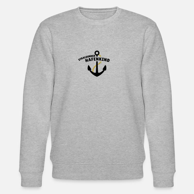 Stralsunder Hafenkind - Stanley/Stella Unisex Bio-Sweatshirt CHANGER  - Grau meliert