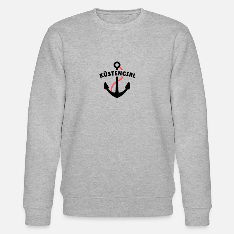 Küstengirl - Stanley/Stella Unisex Bio-Sweatshirt CHANGER - Grau meliert