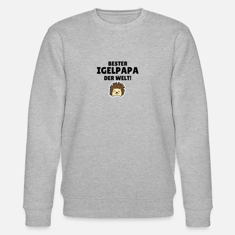 Igelpapa - Stanley/Stella Unisex Bio-Sweatshirt CHANGER  - Grau meliert