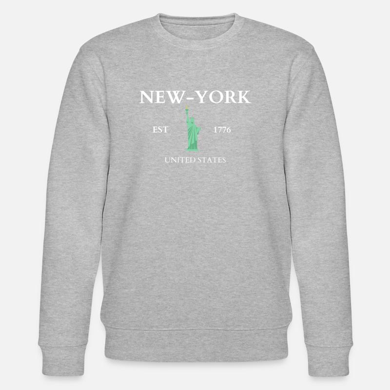 NEW YORK - Stanley/Stella Unisex Bio-Sweatshirt CHANGER  - Grau meliert