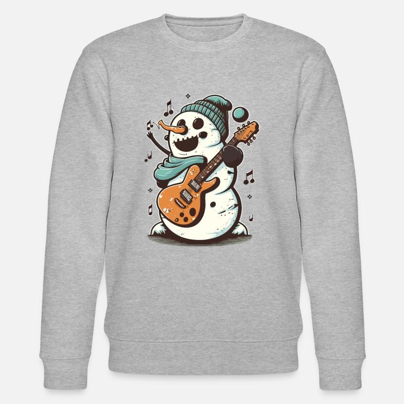 Bear Bookworm - Stanley/Stella Unisex Bio-Sweatshirt CHANGER  - Grau meliert