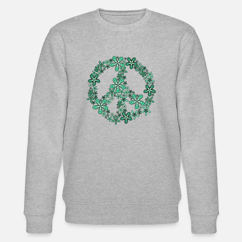 Peace - Stanley/Stella Unisex Bio-Sweatshirt CHANGER  - Grau meliert
