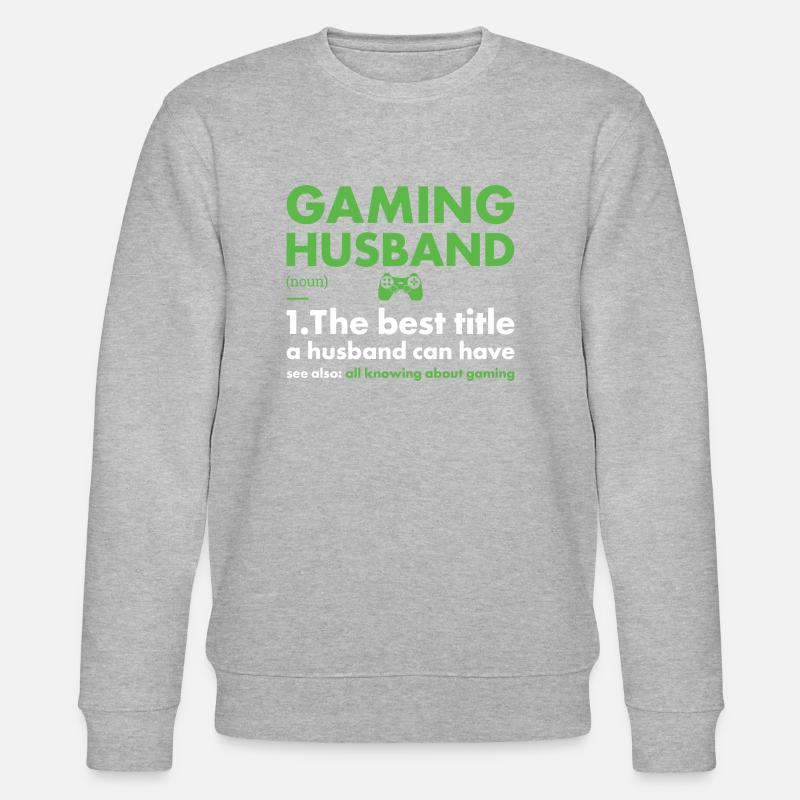 Gamer Mari Définition Gaming - Sweat bio CHANGER Stanley/Stella Unisexe - gris chiné