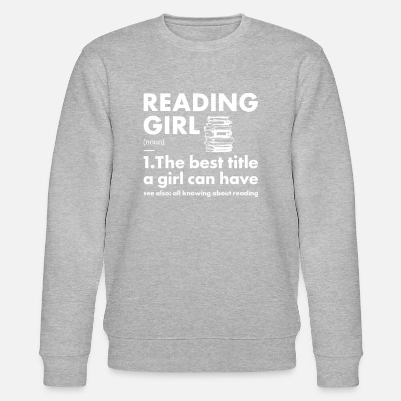 Reader Girl Definition Reading - Stanley/Stella CHANGER Unisex Organic Sweatshirt - heather grey