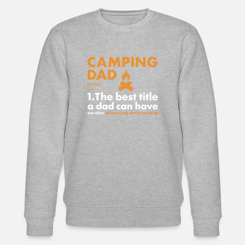 Camper Dad Definition Camping - Stanley/Stella Unisex Bio-Sweatshirt CHANGER  - Grau meliert