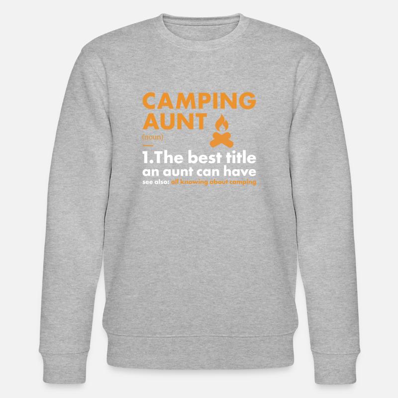 Camper Aunt Definition Camping - Stanley/Stella Unisex Bio-Sweatshirt CHANGER  - Grau meliert