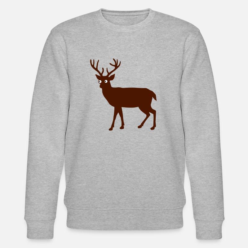 Rotwild Hirschbulle - Stanley/Stella Unisex Bio-Sweatshirt CHANGER  - Grau meliert