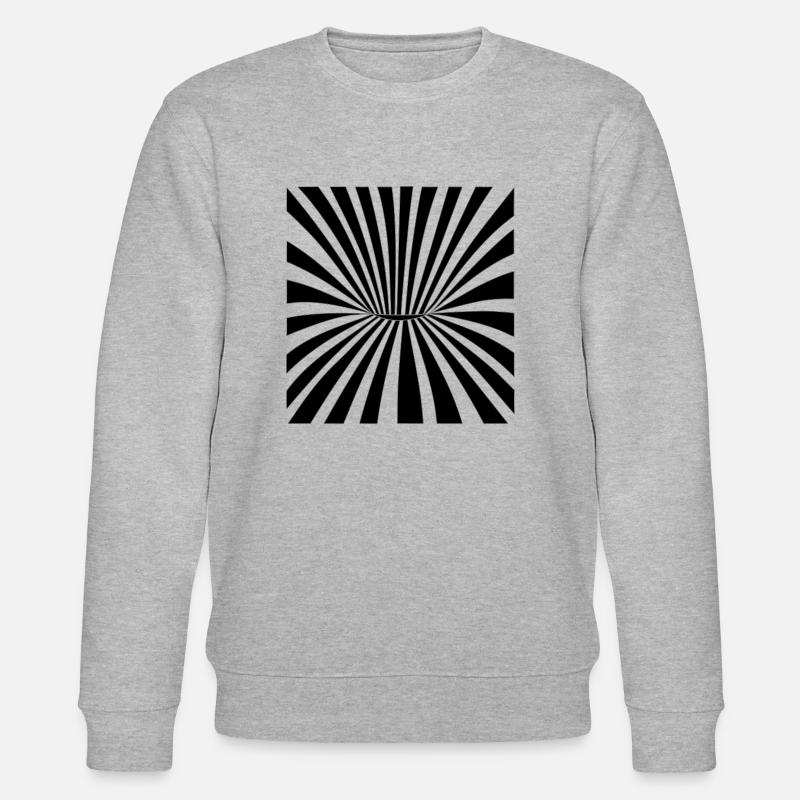 illusion d'optique 5 - Sweat bio CHANGER Stanley/Stella Unisexe - gris chiné