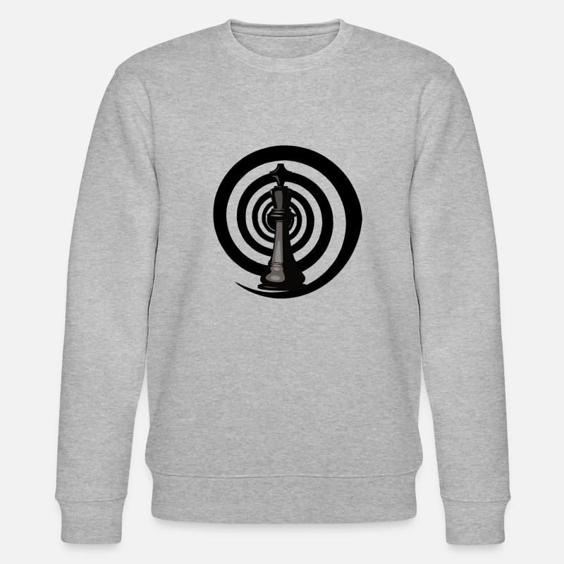 Schach Schwarzes Loch - Stanley/Stella Unisex Bio-Sweatshirt CHANGER  - Grau meliert