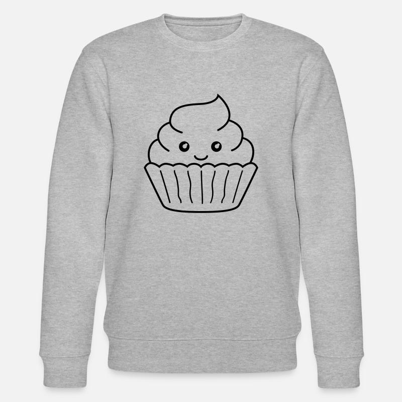 sweet cupcake - Stanley/Stella Unisex Bio-Sweatshirt CHANGER  - Grau meliert