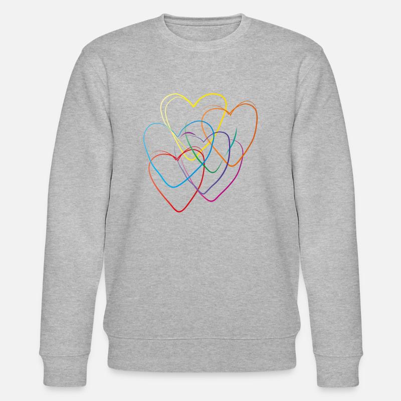 mei herzchen - Stanley/Stella Unisex Bio-Sweatshirt CHANGER  - Grau meliert