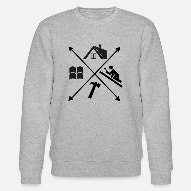 Dachdecker - Stanley/Stella Unisex Bio-Sweatshirt CHANGER  - Grau meliert