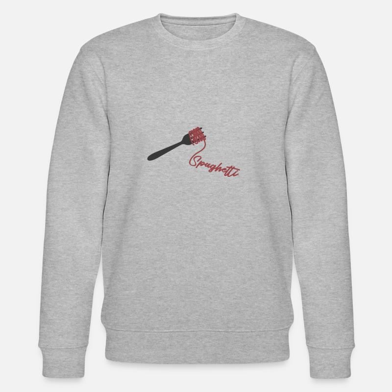 Spaghetti fork - Stanley/Stella CHANGER Unisex Organic Sweatshirt - heather grey