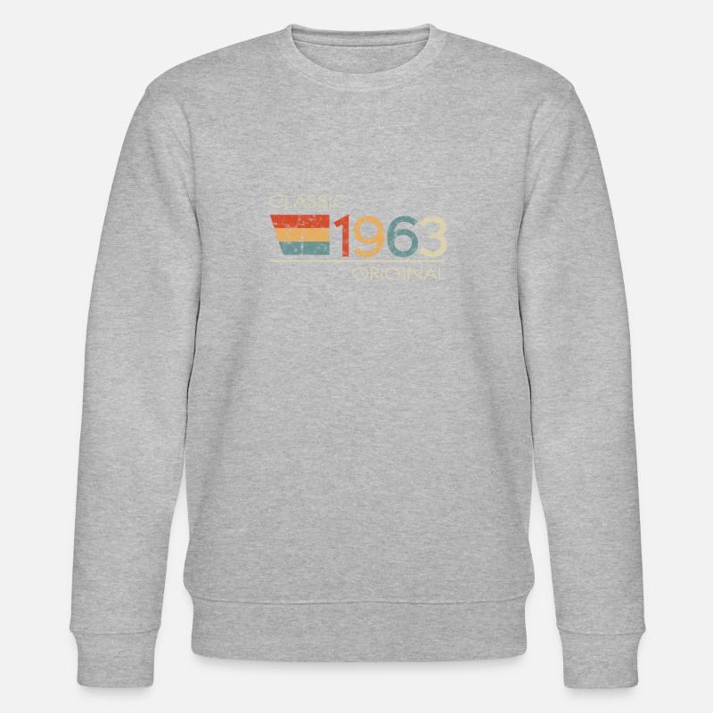 1963 Anniversaire Classic Original - Sweat bio CHANGER Stanley/Stella Unisexe - gris chiné