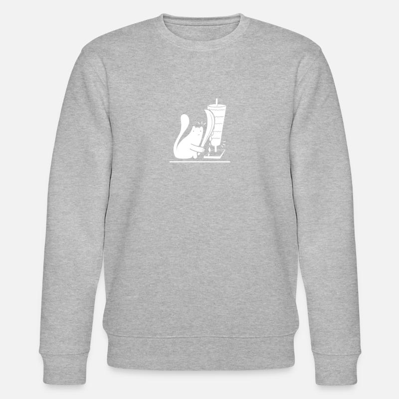 Chat et kebab - Sweat bio CHANGER Stanley/Stella Unisexe - gris chiné