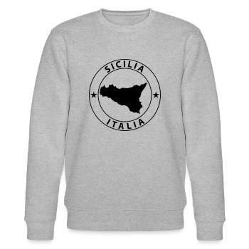 Sicilia - Stanley/Stella Unisex Bio-Sweatshirt CHANGER  - Grau meliert - Vorne - Nik (191cm) & Marisol (170cm)