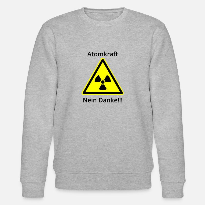 Atomkraft - Nein Danke - Stanley/Stella Unisex Bio-Sweatshirt CHANGER  - Grau meliert