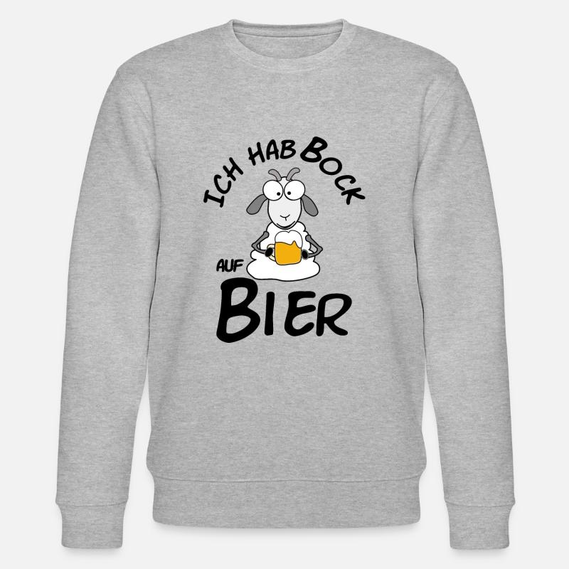 Statement Bier - Stanley/Stella Unisex Bio-Sweatshirt CHANGER  - Grau meliert
