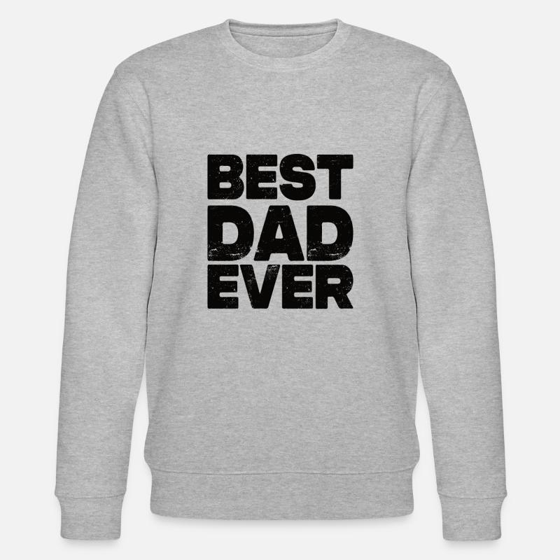 Best Dad Ever - Stanley/Stella Unisex Bio-Sweatshirt CHANGER  - Grau meliert