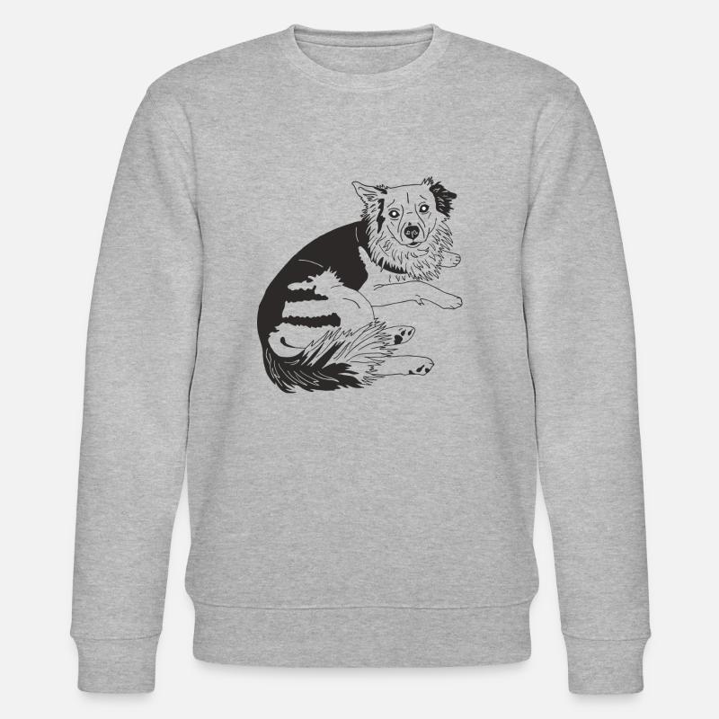 Zwergpinscher Mix - Stanley/Stella Unisex Bio-Sweatshirt CHANGER  - Grau meliert