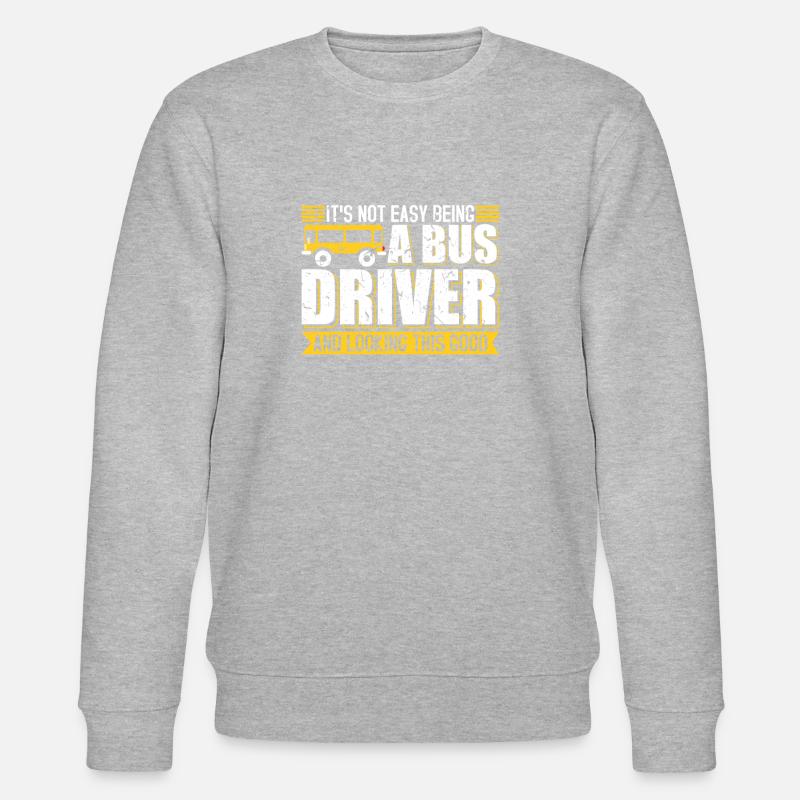 Bus Chauffeur Autocar - Sweat bio CHANGER Stanley/Stella Unisexe - gris chiné