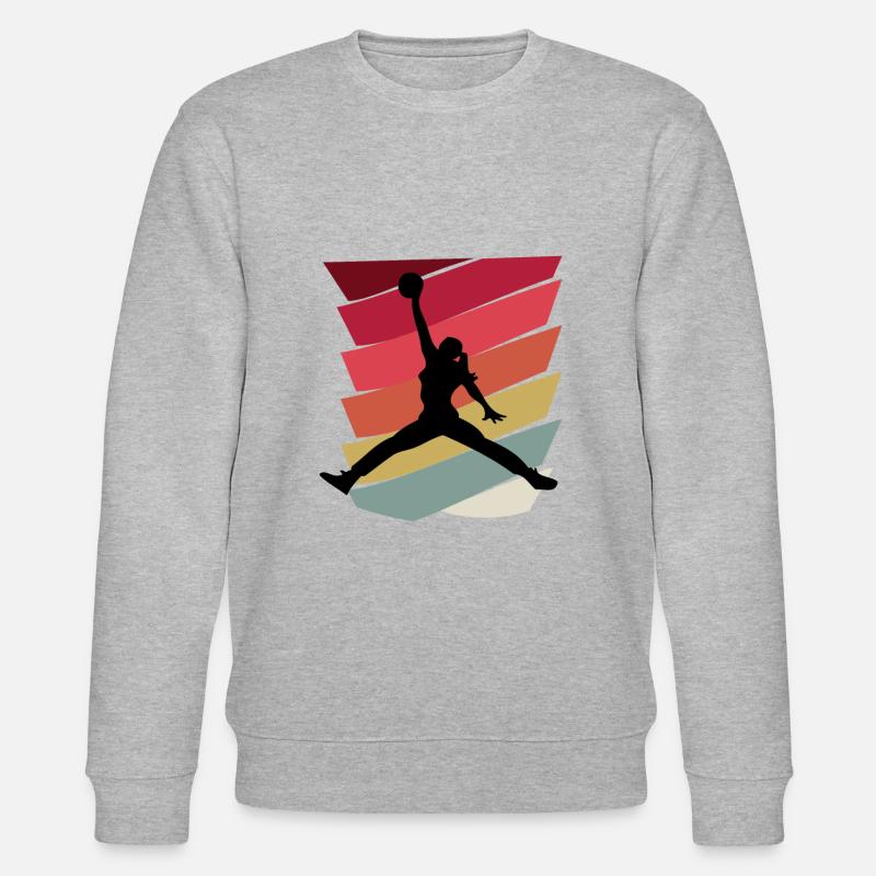 Basketball Fille idée cadeau - Sweat bio CHANGER Stanley/Stella Unisexe - gris chiné