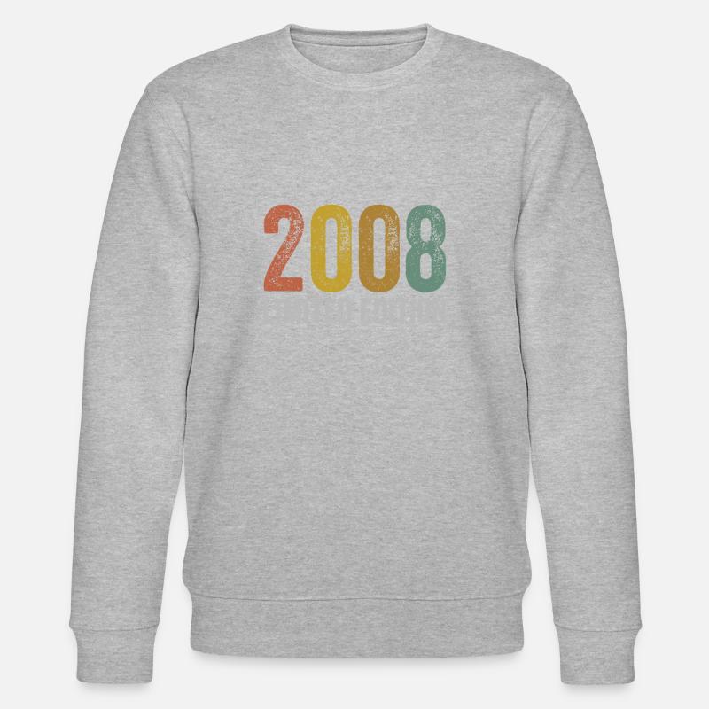 Millésime 2008 Édition Limitée Anniversaire - Sweat bio CHANGER Stanley/Stella Unisexe - gris chiné