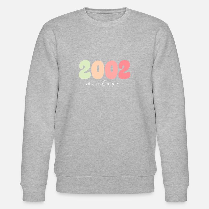 Millésime Millésime 2002 Anniversaire - Sweat bio CHANGER Stanley/Stella Unisexe - gris chiné
