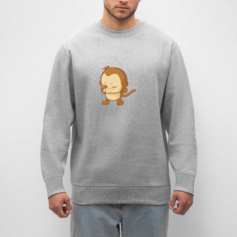 Dabbender Affe dabbing Monkey Äffchen süß Geschenk Stanley/Stella Unisex Bio-Sweatshirt CHANGER 