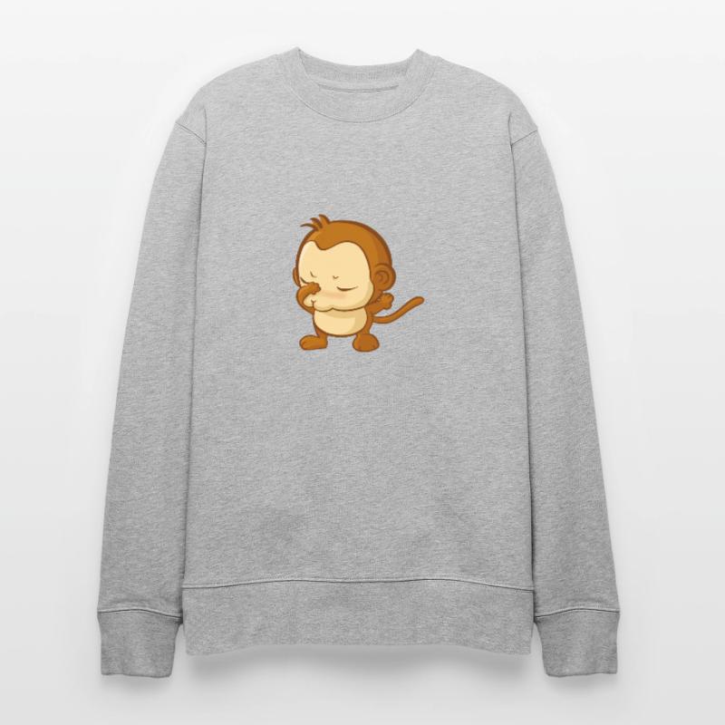 Dabbender Affe dabbing Monkey Äffchen süß Geschenk Stanley/Stella Unisex Bio-Sweatshirt CHANGER 