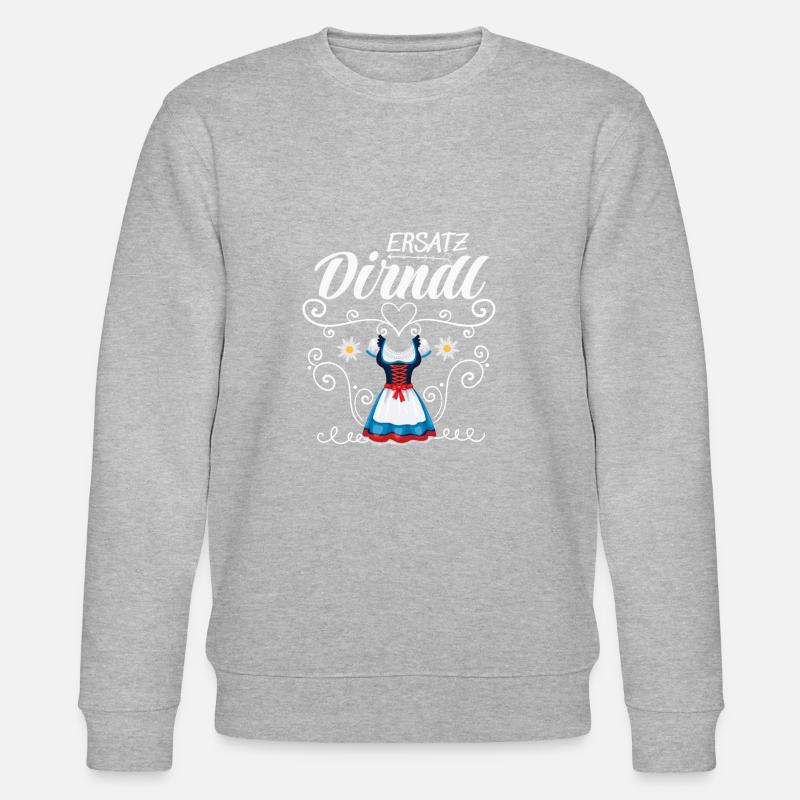 Dirndl Ersatz - Stanley/Stella Unisex Bio-Sweatshirt CHANGER - Grau meliert