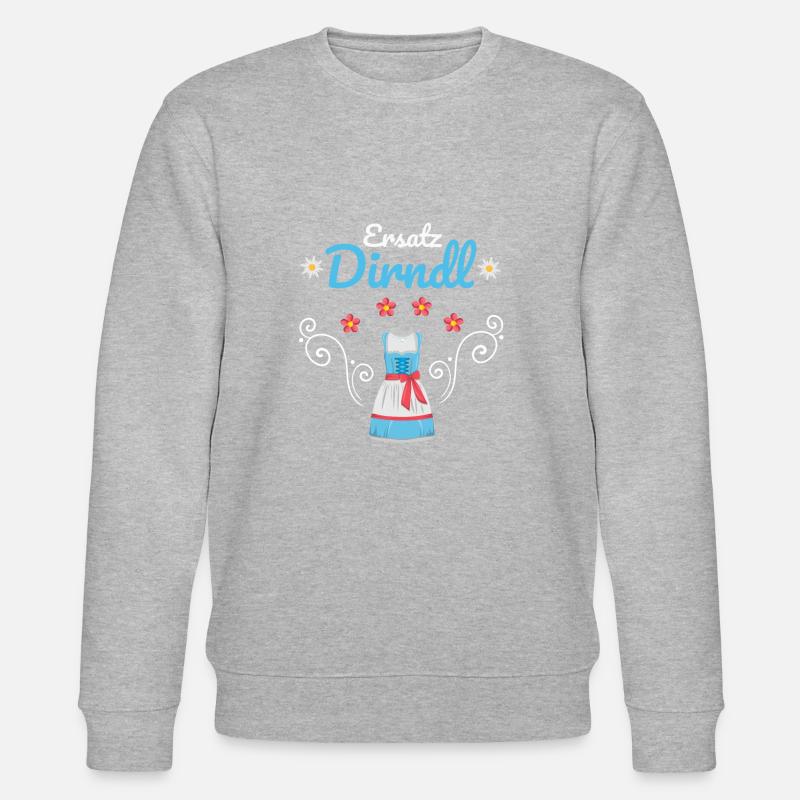 Dirndl Ersatz - Stanley/Stella Unisex Bio-Sweatshirt CHANGER  - Grau meliert
