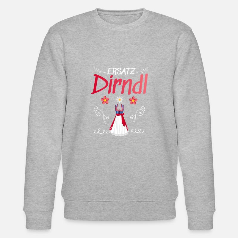 Dirndl Ersatz - Stanley/Stella Unisex Bio-Sweatshirt CHANGER - Grau meliert