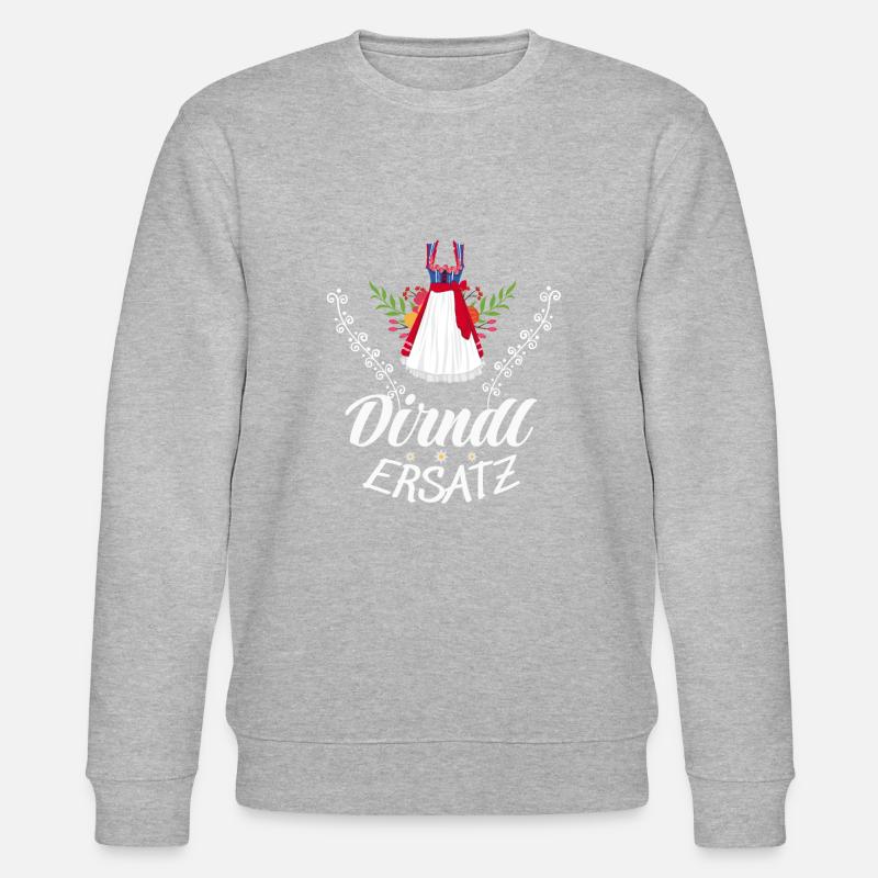 Dirndl Ersatz - Stanley/Stella Unisex Bio-Sweatshirt CHANGER  - Grau meliert