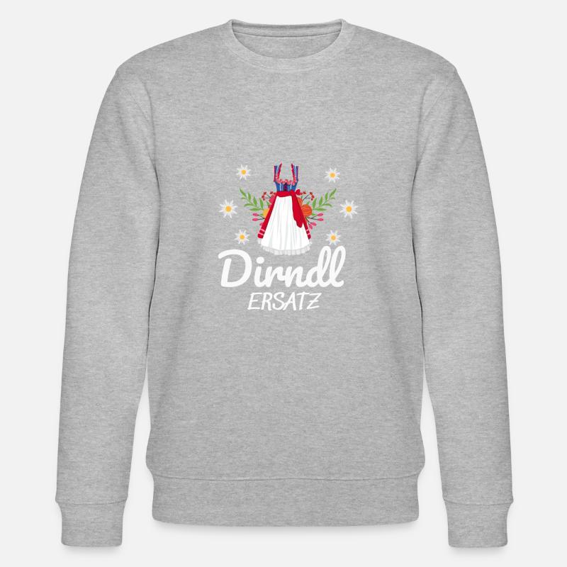 Dirndl Ersatz - Stanley/Stella Unisex Bio-Sweatshirt CHANGER  - Grau meliert