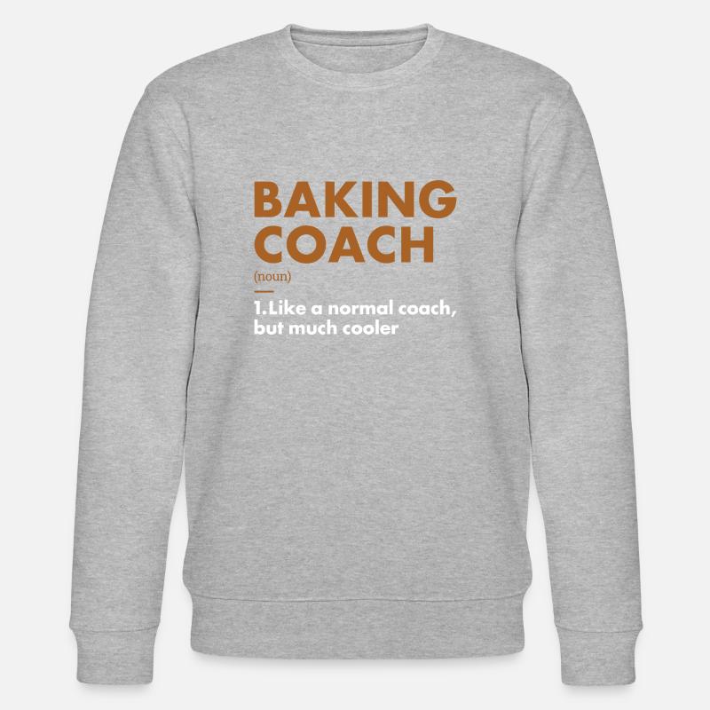 Baker Coach Definition Baking - Stanley/Stella Unisex Bio-Sweatshirt CHANGER  - Grau meliert