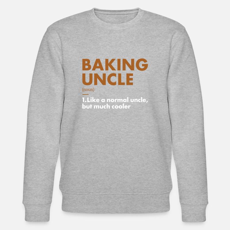 Baker Uncle Definition Baking - Stanley/Stella CHANGER Unisex Organic Sweatshirt - heather grey