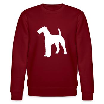 Airedale Terrier - Sweat bio CHANGER Stanley/Stella Unisexe - bordeaux - Devant - Nik (191cm) & Marisol (170cm)